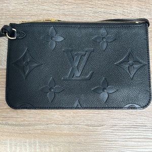 Neverfull Black Monogram Empreinte pouch